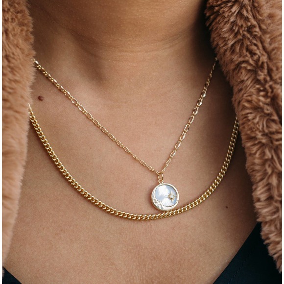 *Lena* Blank Chain Necklace - Picture 2 of 5